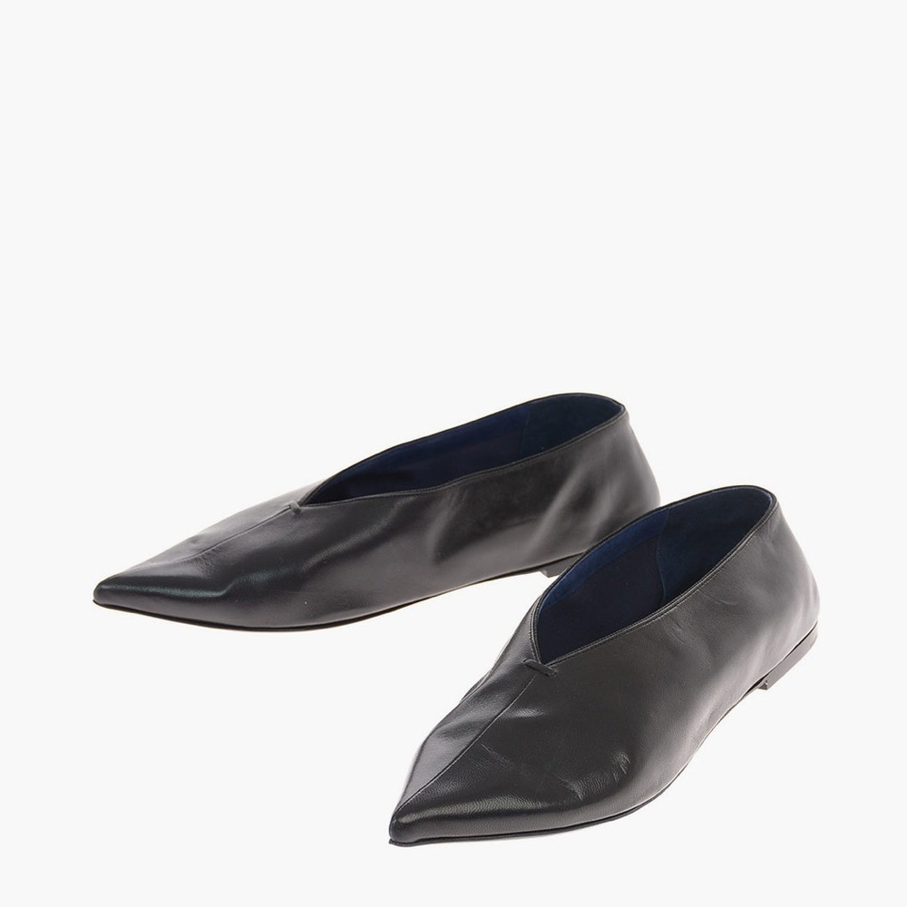 Celine Pointed toe leather flats